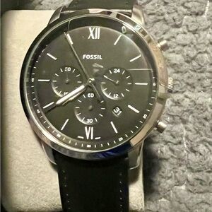 Fossil Black Dial Chronograph Watch